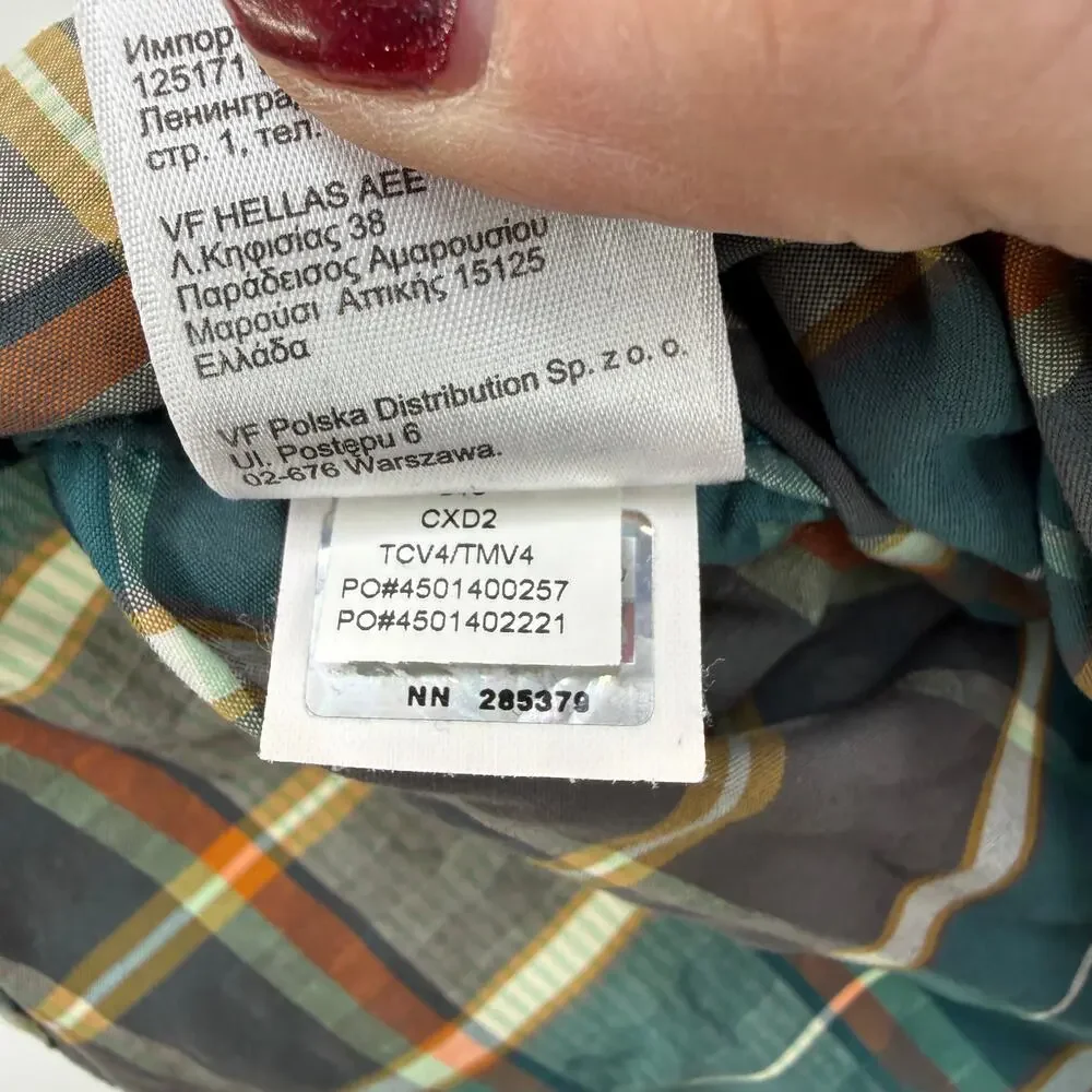 The North Face Men's Plaid Short Sleeve Button Up Shirt Size Small